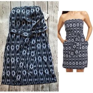 Athleta Ikat Strapless Anywhere Dress - Sz 8